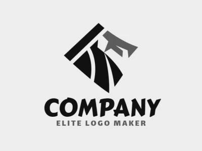 Cree un logotipo memorable para su negocio en forma de un buitre con un estilo minimalista y un diseño creativo.