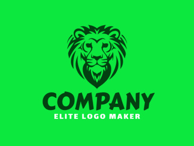 A wild lion logo featuring a tribal style, perfect for creating a bold and fierce brand identity.