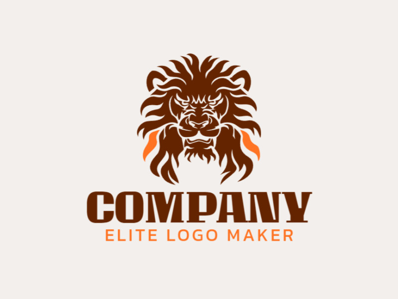 An illustrative logo depicting a wild lion, blending shades of brown and orange to evoke the spirit of the wilderness.