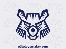 Create a memorable logo for your business in the shape of a wolf with abstract style and creative design.