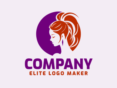 Un logotipo minimalista con la elegante silueta de una mujer, que encarna la elegancia y la simplicidad con un toque moderno.