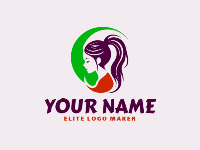 An abstract woman embodies a luxurious and appropriate concept for a suitable logo design.