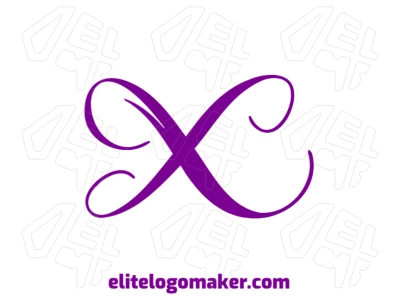 Una letra "X" creativa con diseño artístico, representando un estilo de letra inicial, perfecta para crear tu logotipo único en línea.