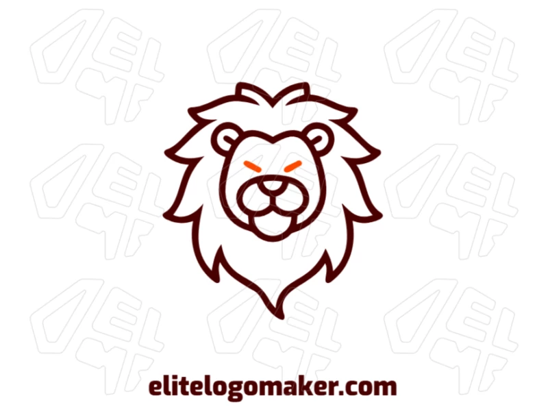 Create a minimalistic and bold company logo with a young lion head, symbolizing strength and leadership for your brand identity.