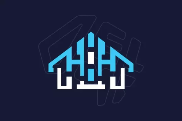 Custom logo for a real estate agency, created with modern strokes and a unique composition that reflects the brand's identity with excellence and exclusivity.