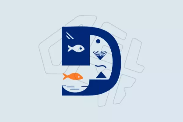 I will create a professional logo inspired by a fish, featuring dynamic curves, modern typography and a creative touch that conveys fluidity and natural aesthetics.