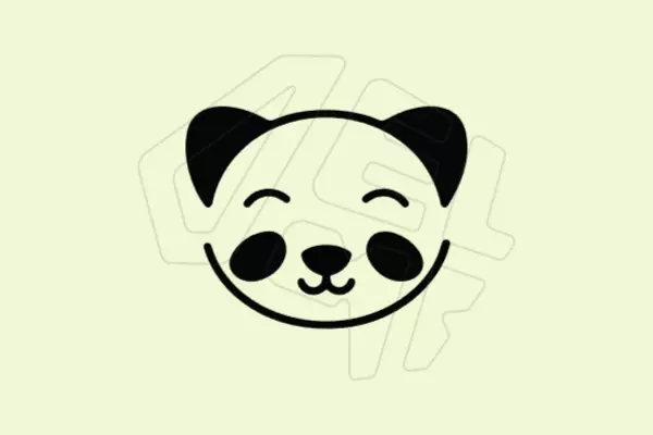 I will create a creative panda bear logo with balanced shapes, a clean style, and a professional appearance that reflects friendliness and modernity.