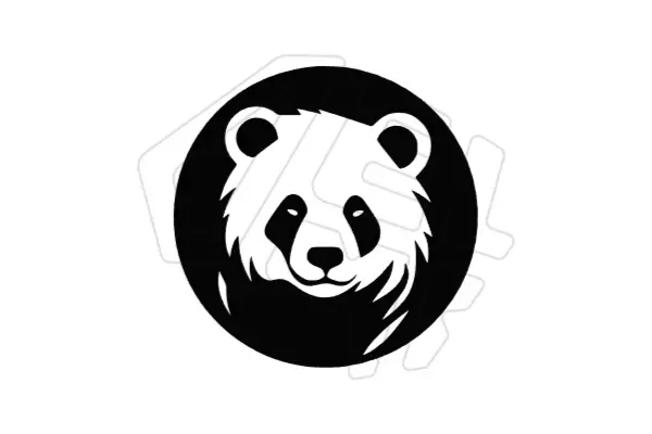 I will create a professional panda bear logo with a refined style, subtle lines, and a light composition that represents balance and authenticity.