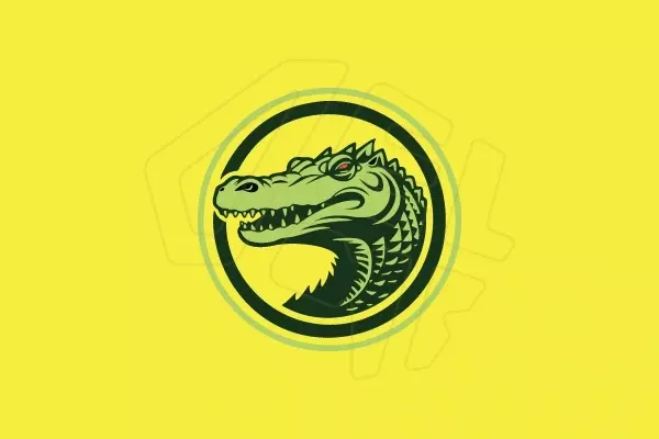 Creación profesional de logotipo con forma de caimán, desarrollada con un estilo contemporáneo, líneas marcadas y un acabado perfecto para una identidad visual única.