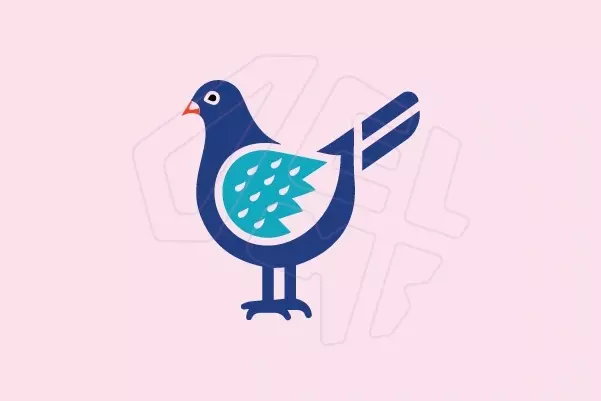 Exclusive logo inspired by the shape of a bird, handcrafted with professional design techniques to convey lightness, freedom, and sophistication.