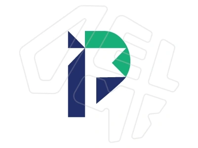 Vector design of logo created by artificial intelligence preserving original colors and shapes