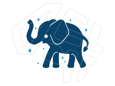 Professional vectorization of logo created by AI into vector file