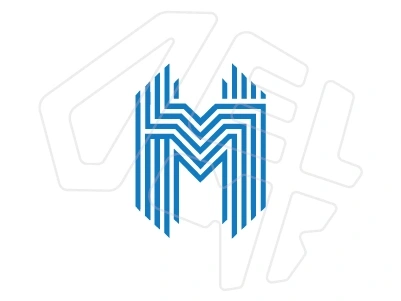 Professional designer develops custom logo with modern initial letter