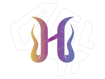 Creation of a custom logo with initial letter for unique brands