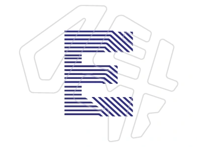 Custom logo with initial letter created with a modern and exclusive style