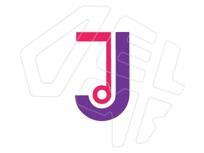 Initial letter transformed into a logo with a striking visual identity