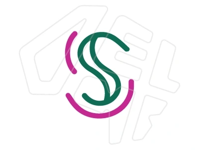 Creative logo with initial letter handcrafted with attention to detail